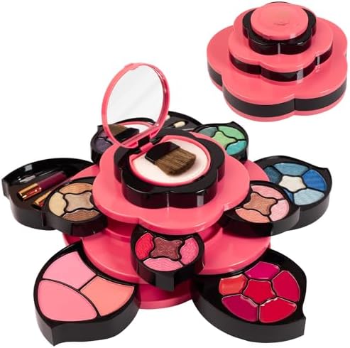 Toysical 3-Tier Starter Makeup Palette Gift Set for Teens Beginners