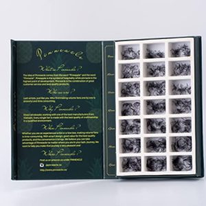 2100 Promade Volume Fans for Professional Eyelash Extensions | 21 in 1 Box | Includes C, CC & D curls in 9-10-11-12-13-14-15mm | Compact lash training kit for beginner lash artists