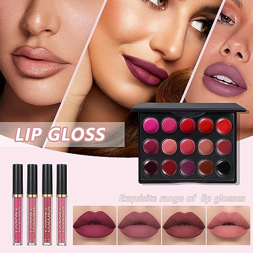 Essential All-in-One Makeup Kit for Women Holiday Gift Box Starter Bundle - Image 4