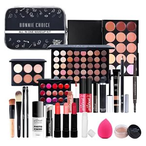 BONNIE CHOICE All-in-One Makeup Kit for Women with Brush, Palette, Lip Gloss, and More