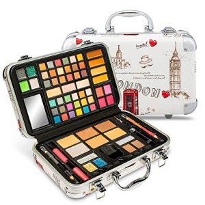41-Color Eyeshadow Makeup Kit Gift Set with Glitters, Liners, Lipsticks, Blushes, and Mirror