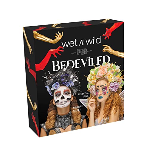 Wet n Wild Fantasy Makers Bedeviled Halloween Makeup Kit with Brushes Sponges Glosses Vegan - Image 3