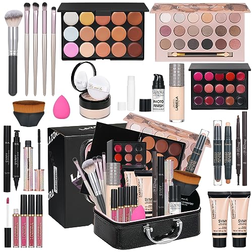 Essential All-in-One Makeup Kit for Women Holiday Gift Box Starter Bundle