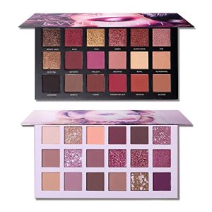 CHARMCODE 2-Piece Eyeshadow Palette Set with Matte and Shimmer Highly Pigmented Shades