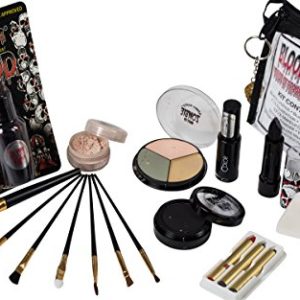 Bride of Frankenstein Special Effects Makeup Kit by Bloody Mary - Professional SFX Makeup Set with Lipstick, Foundation, Brushes, and More