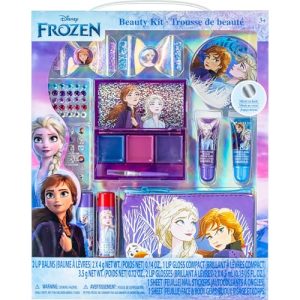 Disney Frozen Townley Girl Super Sparkly Makeup Kit for Girls with Clips and Mirror - Assorted Colors