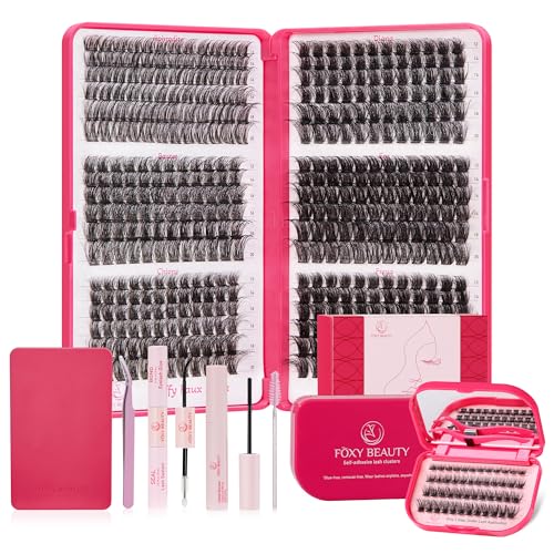 Fluffy Luxury Kit + 48PCS Pre Glued Lashes Cluster
