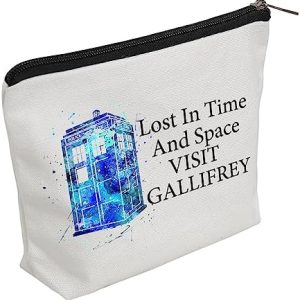 Doctor Movie Sci-Fi Cosmetics Makeup Pouch Organizer Bag 10-Inch Capacity New