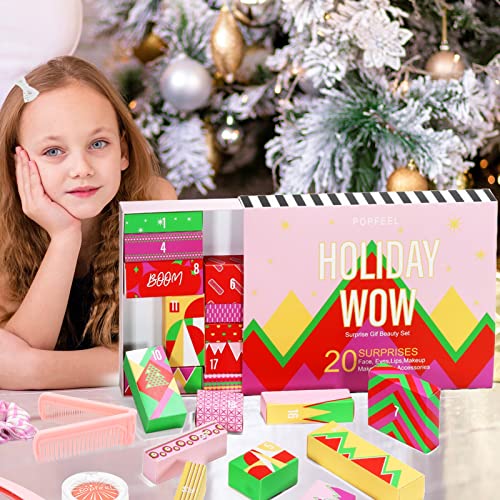 PHOEBE Teenage Girl's All-in-One Makeup Advent Calendar with Lip Gloss, Foundation, and Extras - Image 2