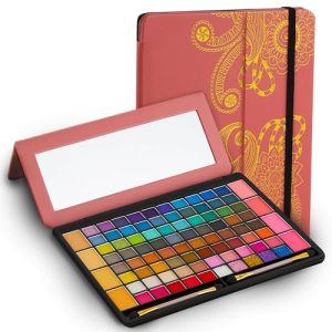 Toysical 88 Color Eyeshadow Palette Makeup Kit with Leather Case for All Ages