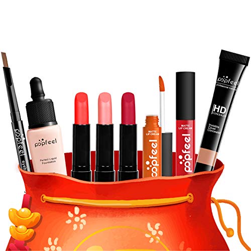 All-In-One Makeup Gift Set for Beginners, Carry All Women Makeup Cosmetic Kit, Lipstick Lip Gloss Face Makeup Foundation Suitable for Women Men Teen Girls Kids, Lightweight & Easy to Carry