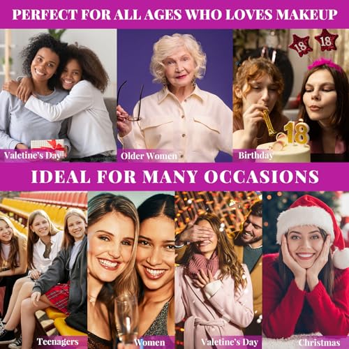 24-Color Eyeshadow & 4 Lipstick All-in-One Makeup Kit for Women with Accessories - Image 5