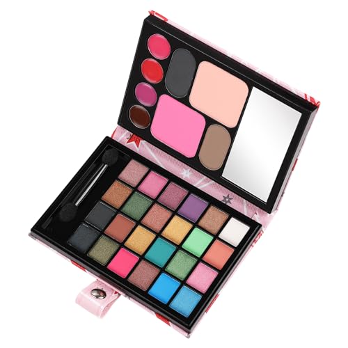 24-Color Eyeshadow & 4 Lipstick All-in-One Makeup Kit for Women with Accessories
