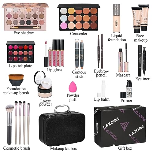 Essential All-in-One Makeup Kit for Women Holiday Gift Box Starter Bundle - Image 2