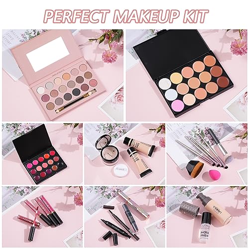 Essential All-in-One Makeup Kit for Women Holiday Gift Box Starter Bundle - Image 7
