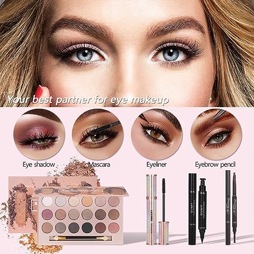 Essential All-in-One Makeup Kit for Women Holiday Gift Box Starter Bundle - Image 3