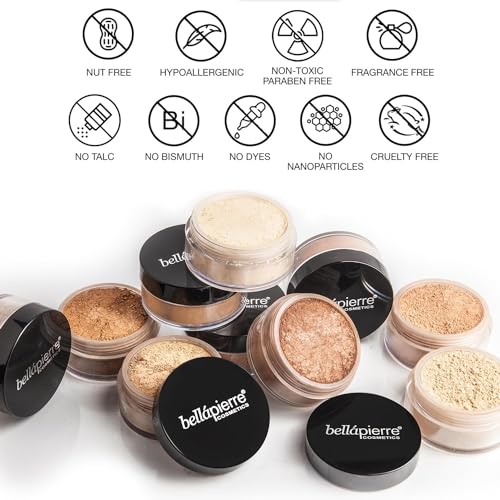 Bellapierre Mineral Makeup Get Started Kit Medium Size 2 Foundations 1 Blush 1 Bronzer - Image 3