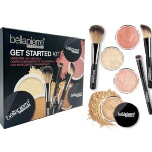 Bellapierre Mineral Makeup Get Started Kit Medium Size 2 Foundations 1 Blush 1 Bronzer