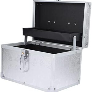 Ciieeo Clear Portable Pedicure Makeup Train Case Jewelry Organizer for Travel