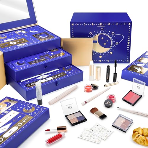 Nymph 24-Day Gold Makeup Advent Calendar Gift Set for Women Lunar New Year Valentine's Day
