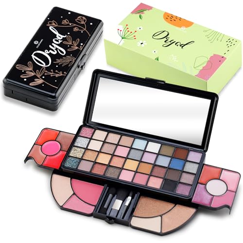 Color Nymph All-in-One 36-Color Makeup Kit for Teens Women Blush Lip Gloss Powder Brushes Mirror