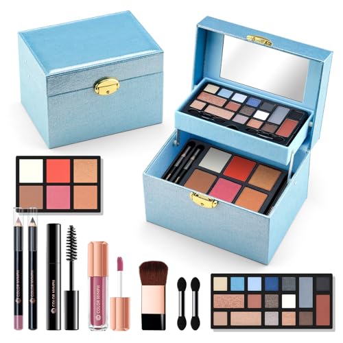 Teen Girls 17 Color Nymph Makeup Kit with Lockable Cabinet and Mirror