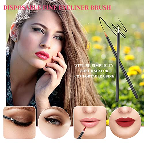 Disposable Makeup Applicators Kit 200 Pcs, Mascara Wands, Lip Brushes, Hair Clips, Tray, Organizer Box - Image 6
