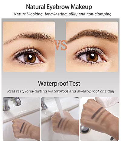 3-Color Long-Lasting Waterproof Eyebrow Powder Makeup Kit with Mirror and Tools - Image 5