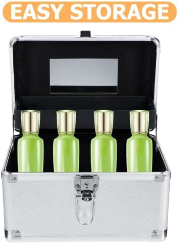FOMIYES Portable Makeup Case with Mirror, Adjustable Dividers, and Large Storage for Artists - Image 9