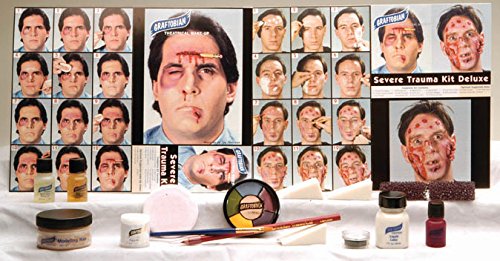 Graftobian Deluxe Severe Trauma Special FX Makeup Kit Realistic Effects 6 Piece - Image 2