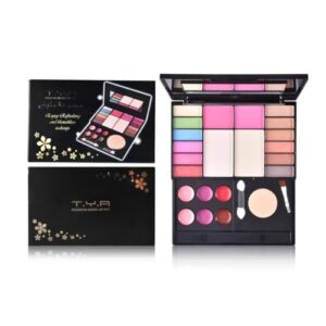 LAMUSELAND Professional 24-Shade All-in-One Makeup Travel Palette for Women with Eyeshadow, Blush, Lipstick