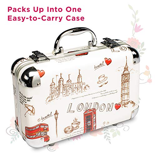 41-Color Eyeshadow Makeup Kit Gift Set with Glitters, Liners, Lipsticks, Blushes, and Mirror - Image 4