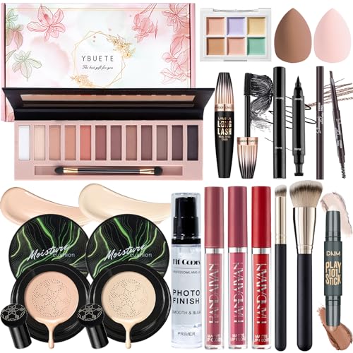 New 15-Piece Multipurpose Makeup Kit for Women, Girls, Teens with CC Cream, Foundation, Eyeshadow