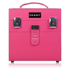 SHANY Color Matters Sugar Gum Large Makeup Travel Case with Nail Accessories Organizer