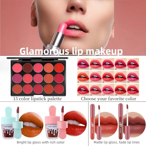 Travel Makeup Kit for Girls Ages 8-12, Kids Makeup Set for Beginners and Teens - Image 4