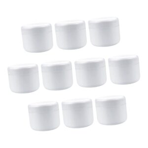 10pcs Mini Lotion Containers Kit - Portable Plastic Cream & Lipstick Organizer