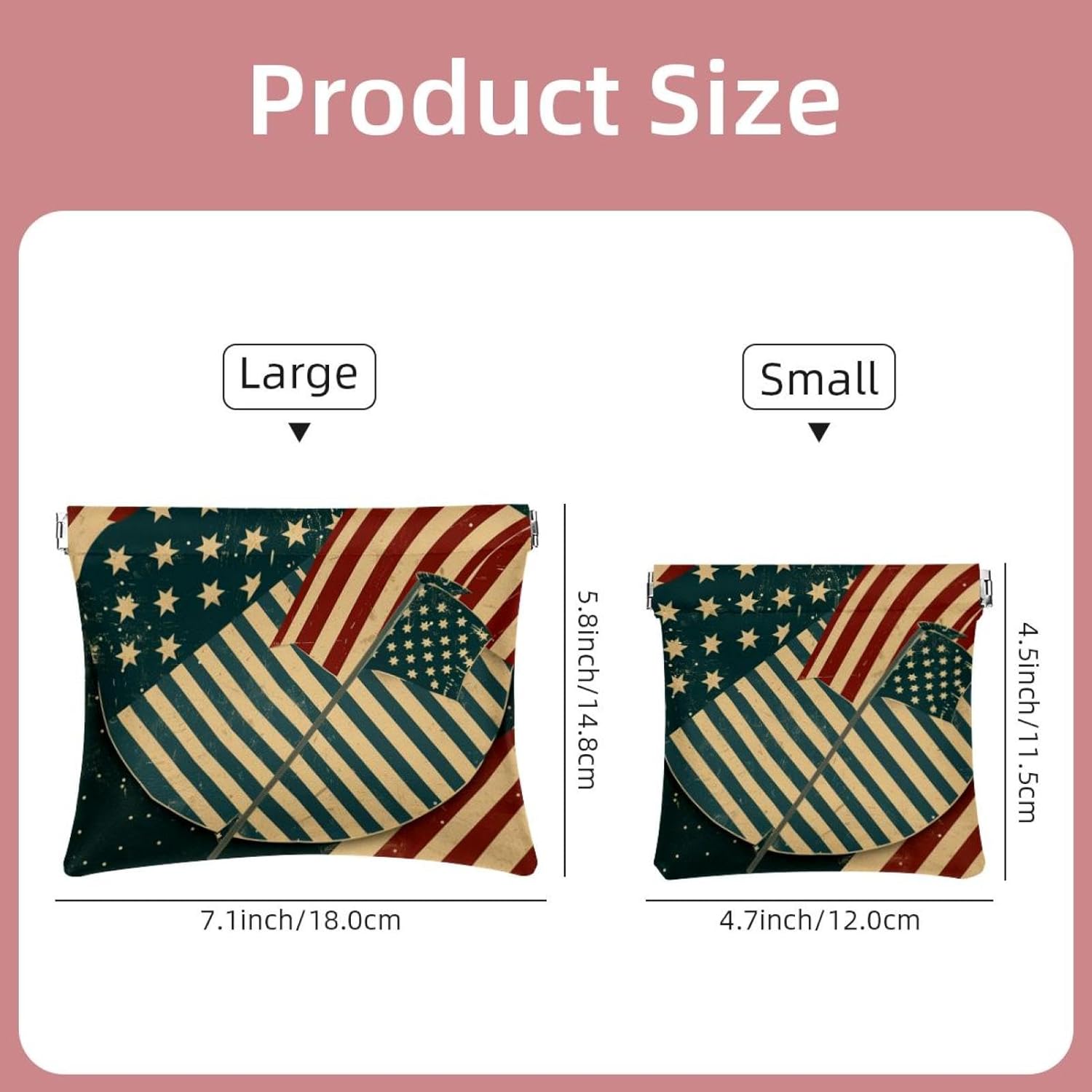 2 Piece Faux Leather Mini Cosmetic Bags for Women - Travel Lipstick Pouch - Image 2