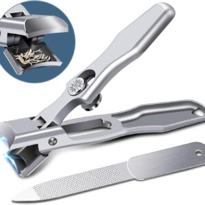 2024 DRMODE Heavy Duty Nail Clippers for Thick Nails with Catcher