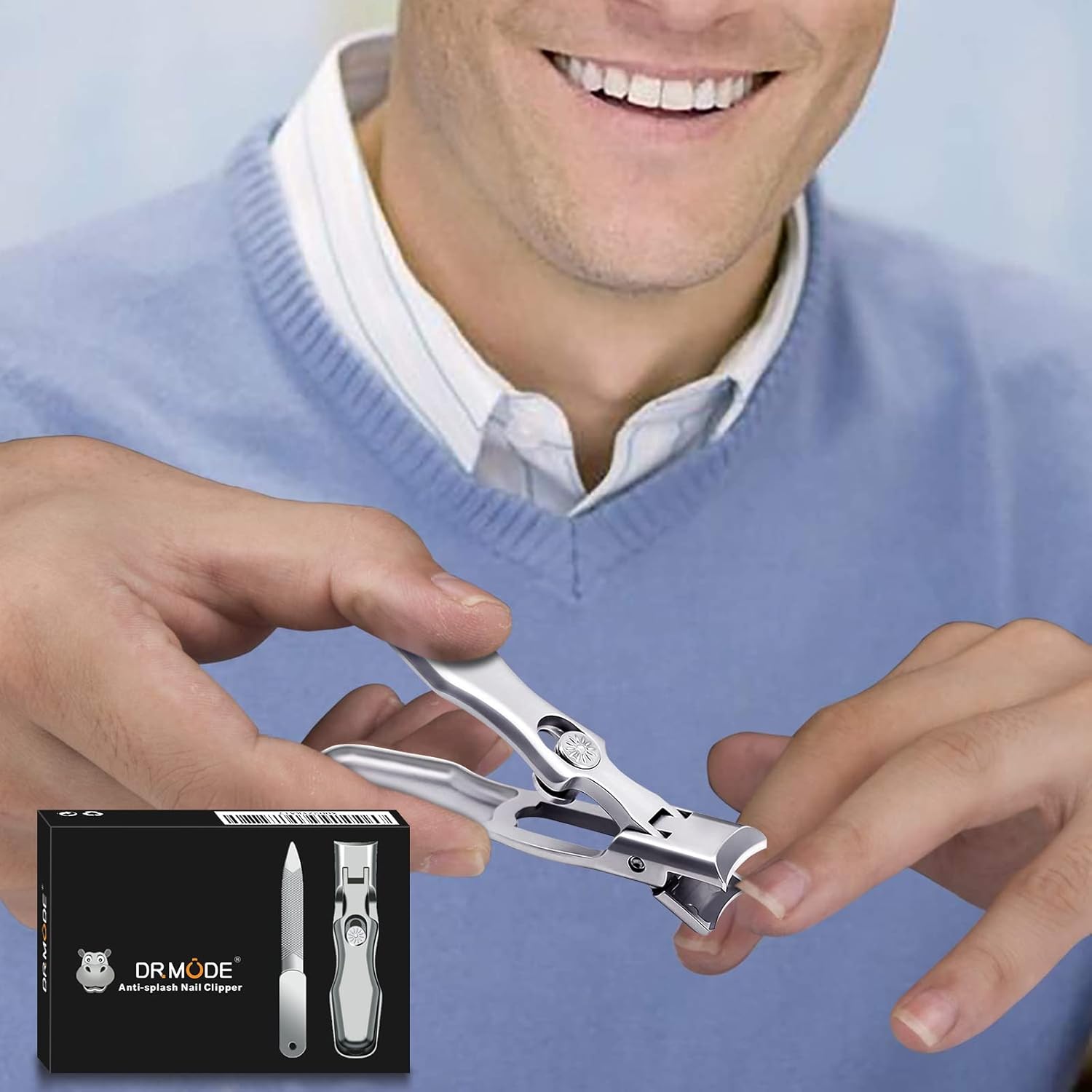 2024 DRMODE Heavy Duty Nail Clippers for Thick Nails with Catcher - Image 7