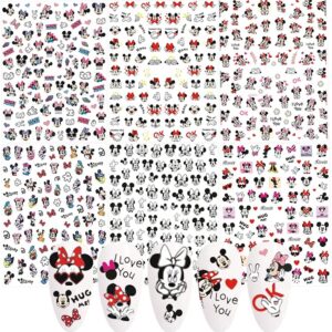 3D Cute Cartoon Nail Art Stickers - Self-Adhesive Decals, 6 PCS