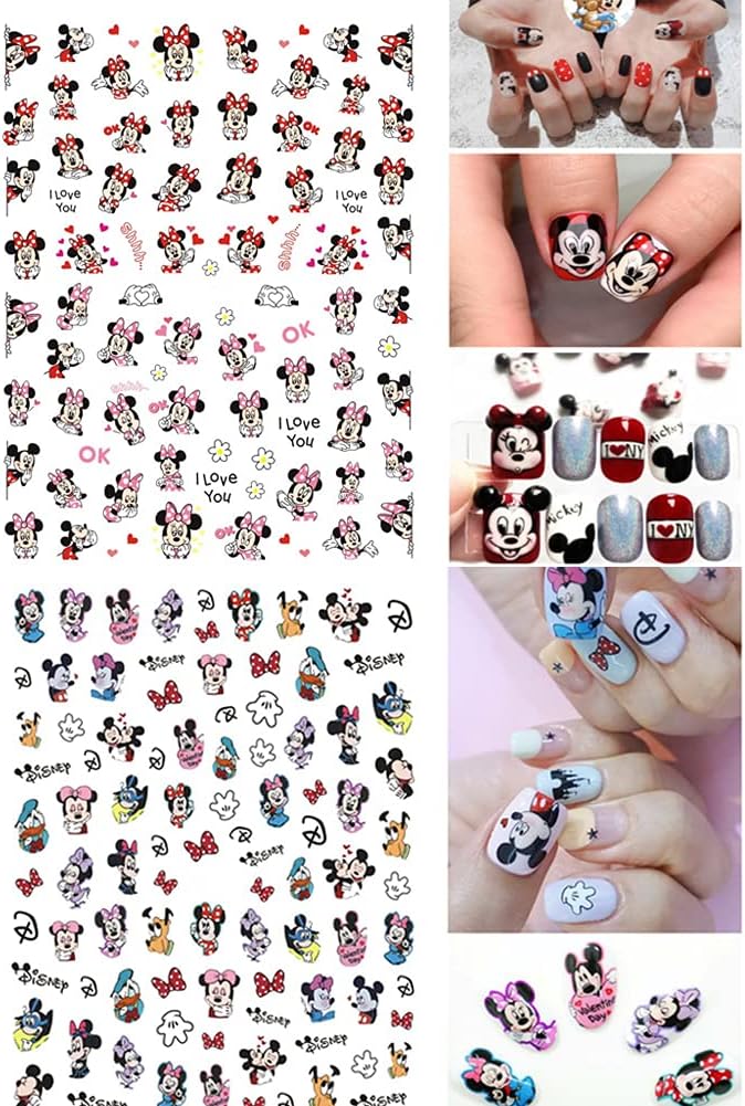 3D Cute Cartoon Nail Art Stickers - Self-Adhesive Decals, 6 PCS - Image 3