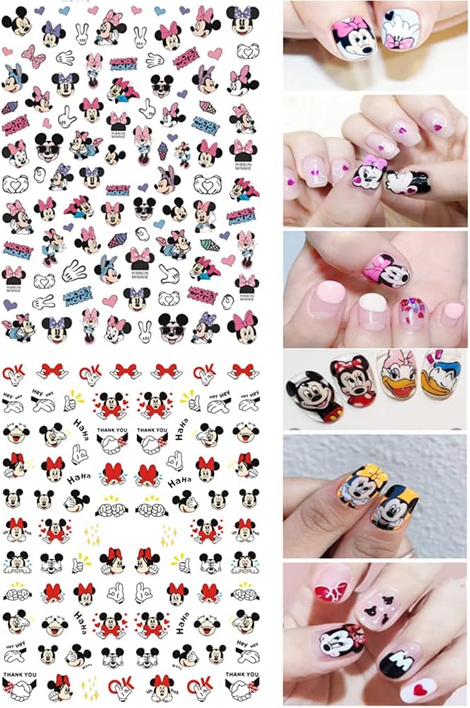 3D Cute Cartoon Nail Art Stickers - Self-Adhesive Decals, 6 PCS - Image 2