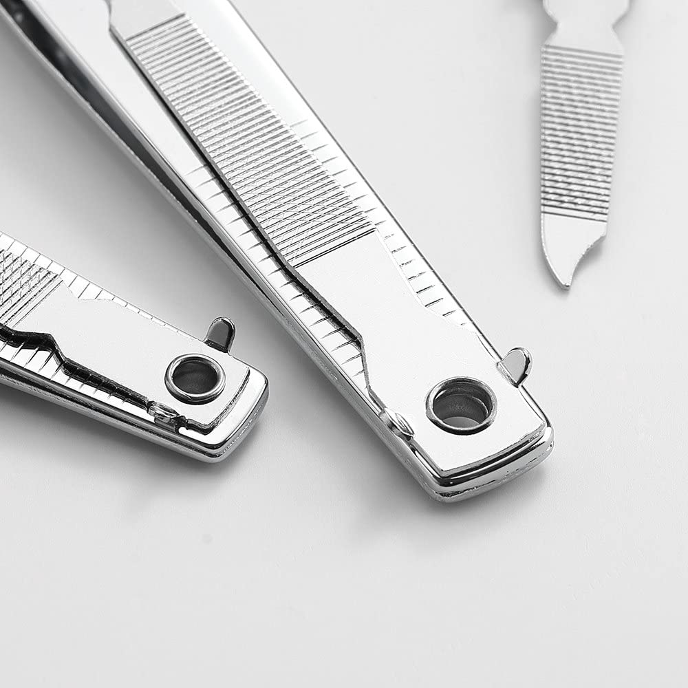 QLL 4-Pc Stainless Steel Nail Clipper Set with Swing Out Cleaner/File - Image 6