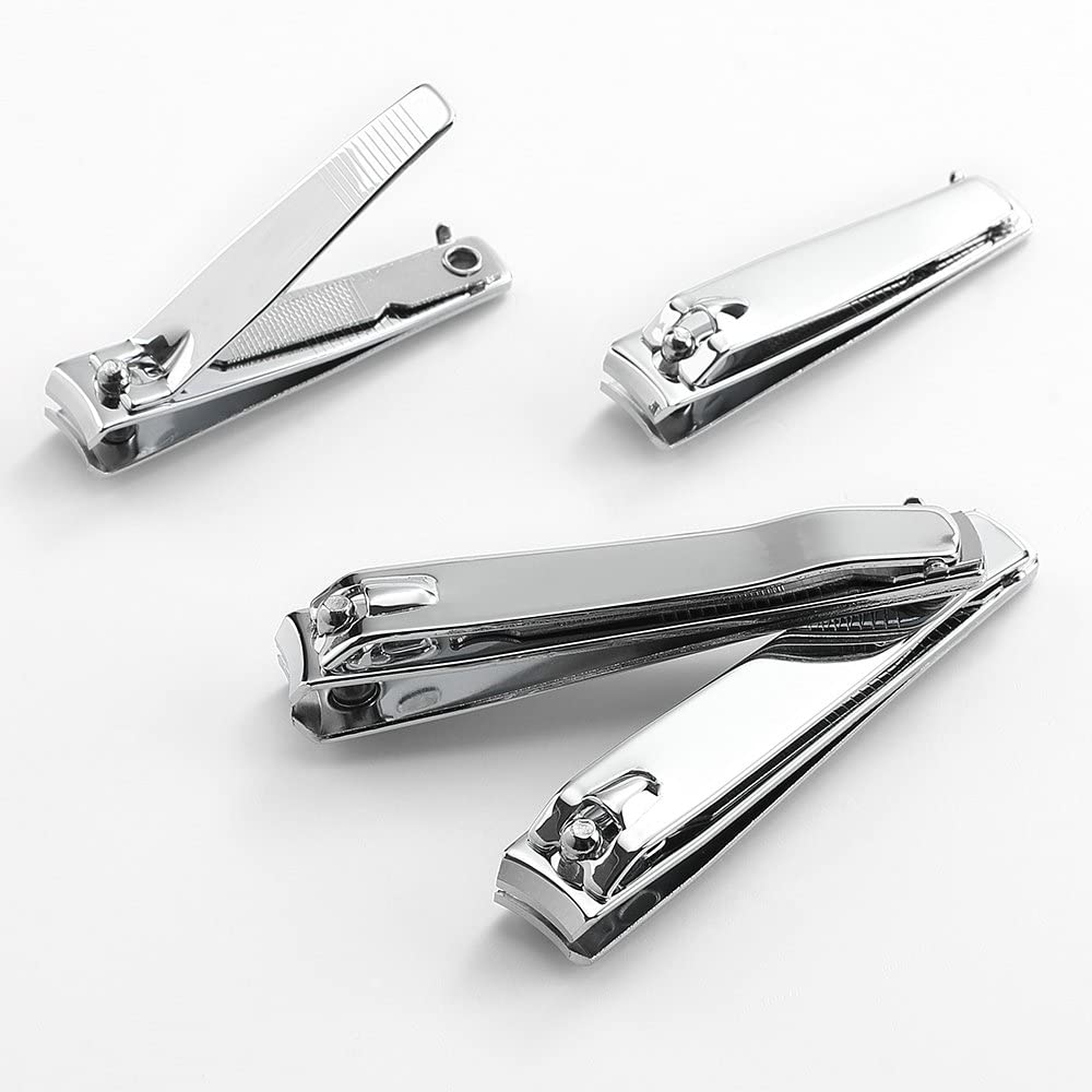 QLL 4-Pc Stainless Steel Nail Clipper Set with Swing Out Cleaner/File - Image 4