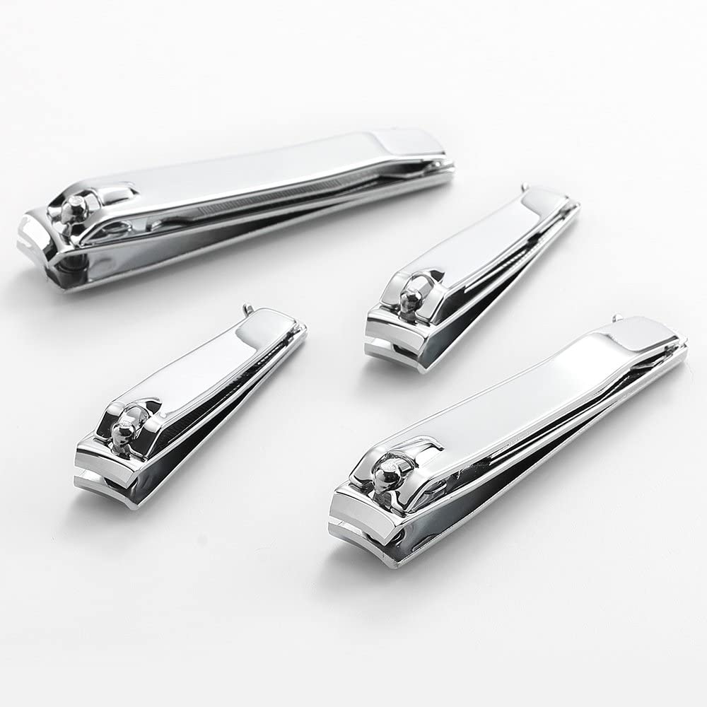 QLL 4-Pc Stainless Steel Nail Clipper Set with Swing Out Cleaner/File - Image 2