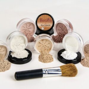 $40 SPECIAL (LIGHT & FAIR 1) Full Size Mineral Makeup Kit Foundation Concealer Bare Face Matte Set