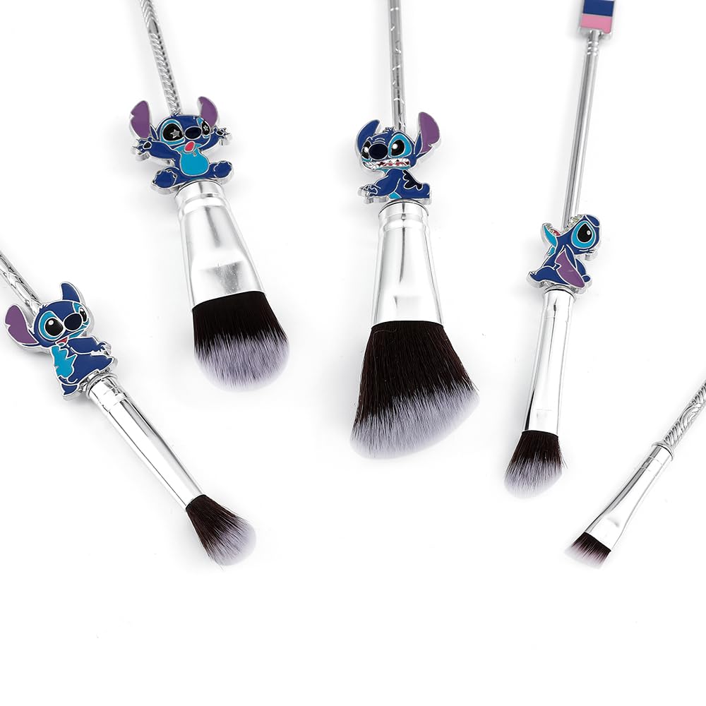 5Pcs Interstellar Baby Makeup Brush Set, Creative Stitch Theme, Premium Tools for Girls - Image 5