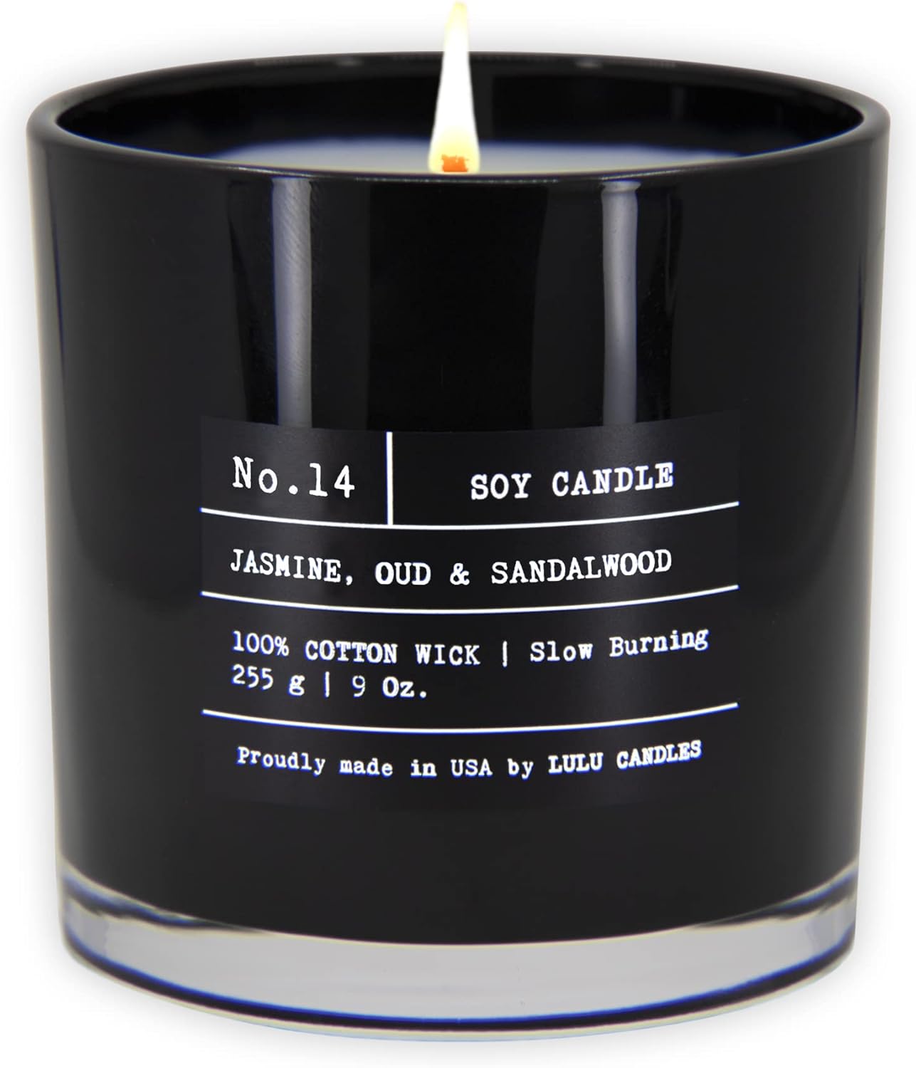 Lulu Candles | Jasmine, Oud & Sandalwood | 9 Oz. Luxury Soy Candle
