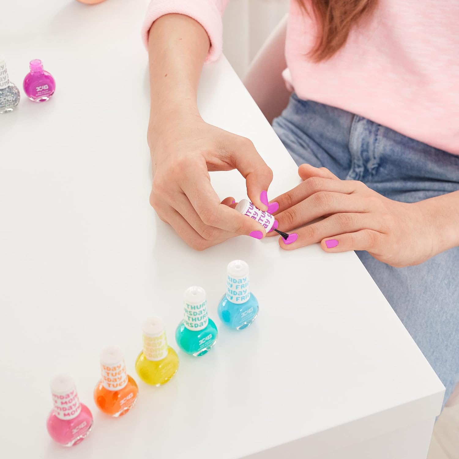 7 Non-Toxic Nail Polish Set for Girls 8+ - Fun DIY Manicure Kit - Image 5