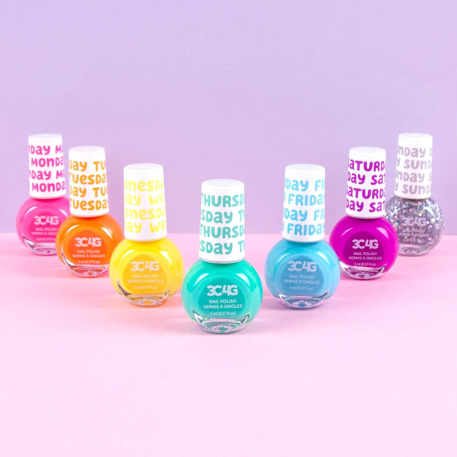 7 Non-Toxic Nail Polish Set for Girls 8+ - Fun DIY Manicure Kit - Image 3